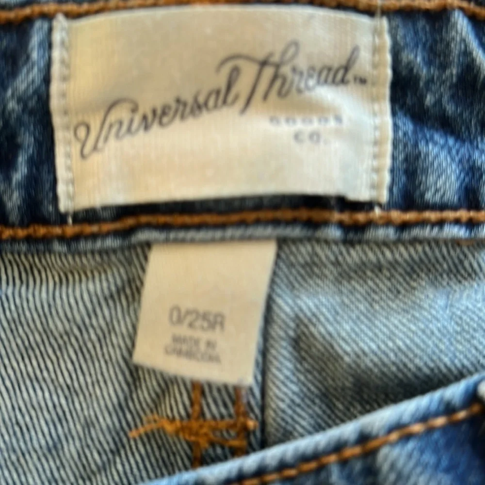 Universal Threads Vintage Midi Denim Shorts 0/25R